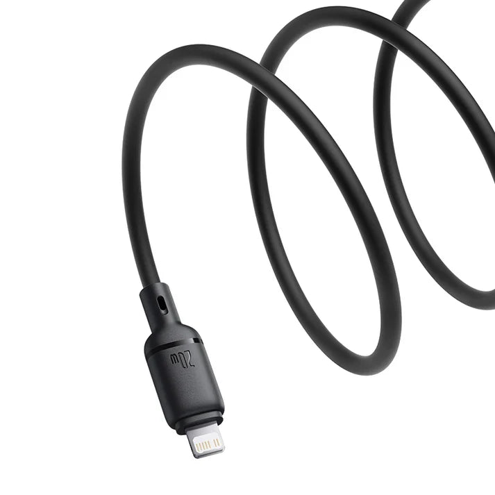 Baseus Silky 1m USB-C to Lightning 20W Fast Charging Cable – Black