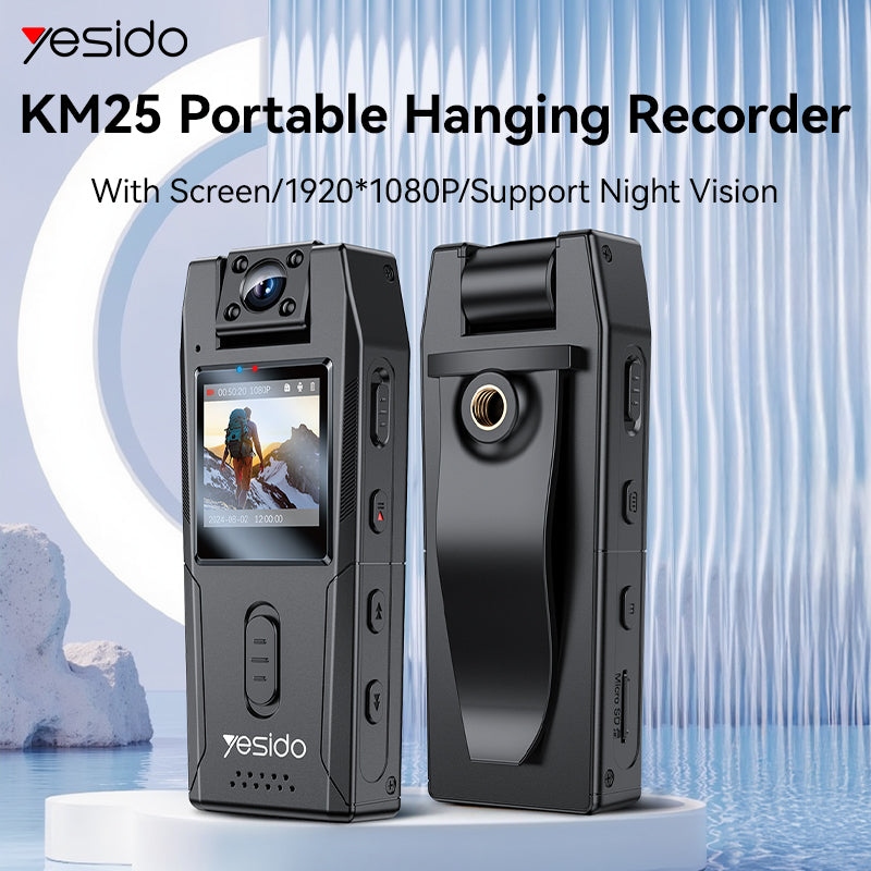 Yesido KM25 1.3 Inch Digital Smart Camera 1080P Ultra-clear Night Vision - كاميرا صغيرة الحجم - متعددة الاستخدمات - كفالة 12 شهر