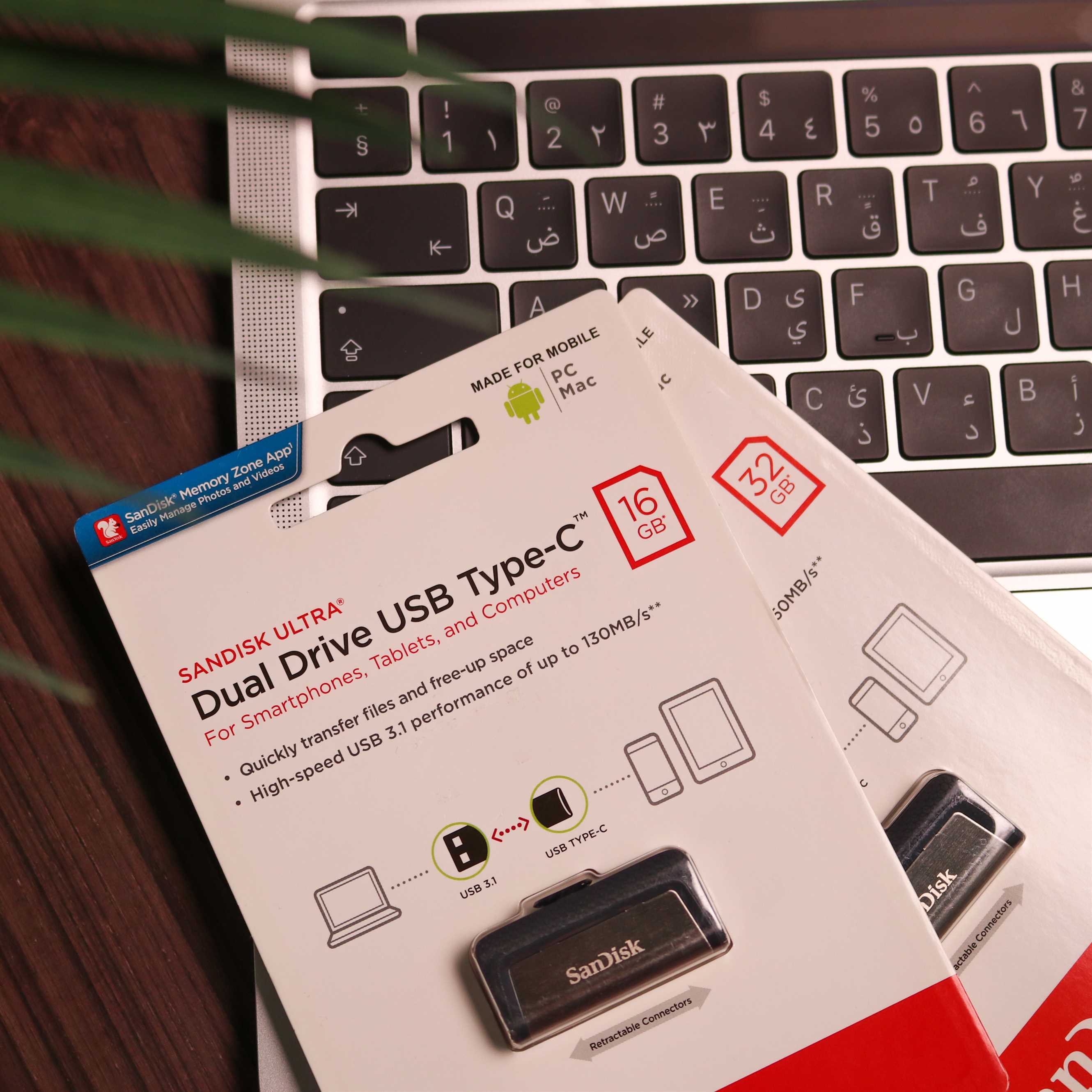 SanDisk iXpand Flash Drive USB-C - فلاش ميموري - سان ديسك - تايب سي - لاجهزة الايباد برو، الهواوي، والسامسونغ