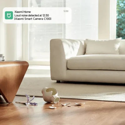Xiaomi Mi Smart Camera C100, 3 MP 2K HD – White [B] - كاميرا داخلية منزلية - شاومي - كفالة 12 شهر
