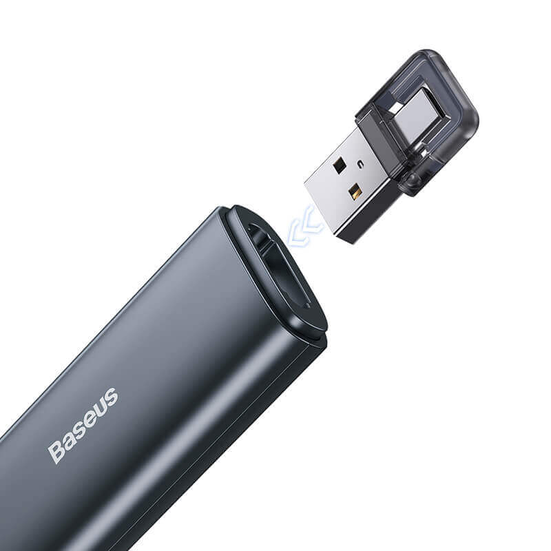 Baseus Orange Dot Wireless Presenter (Red Laser) Wireles Presenter [H]- مؤشر ليزر - للعروض التقديمية - البرزنتيشن - مناسب لجميع انواع الاجهزة والايبادات