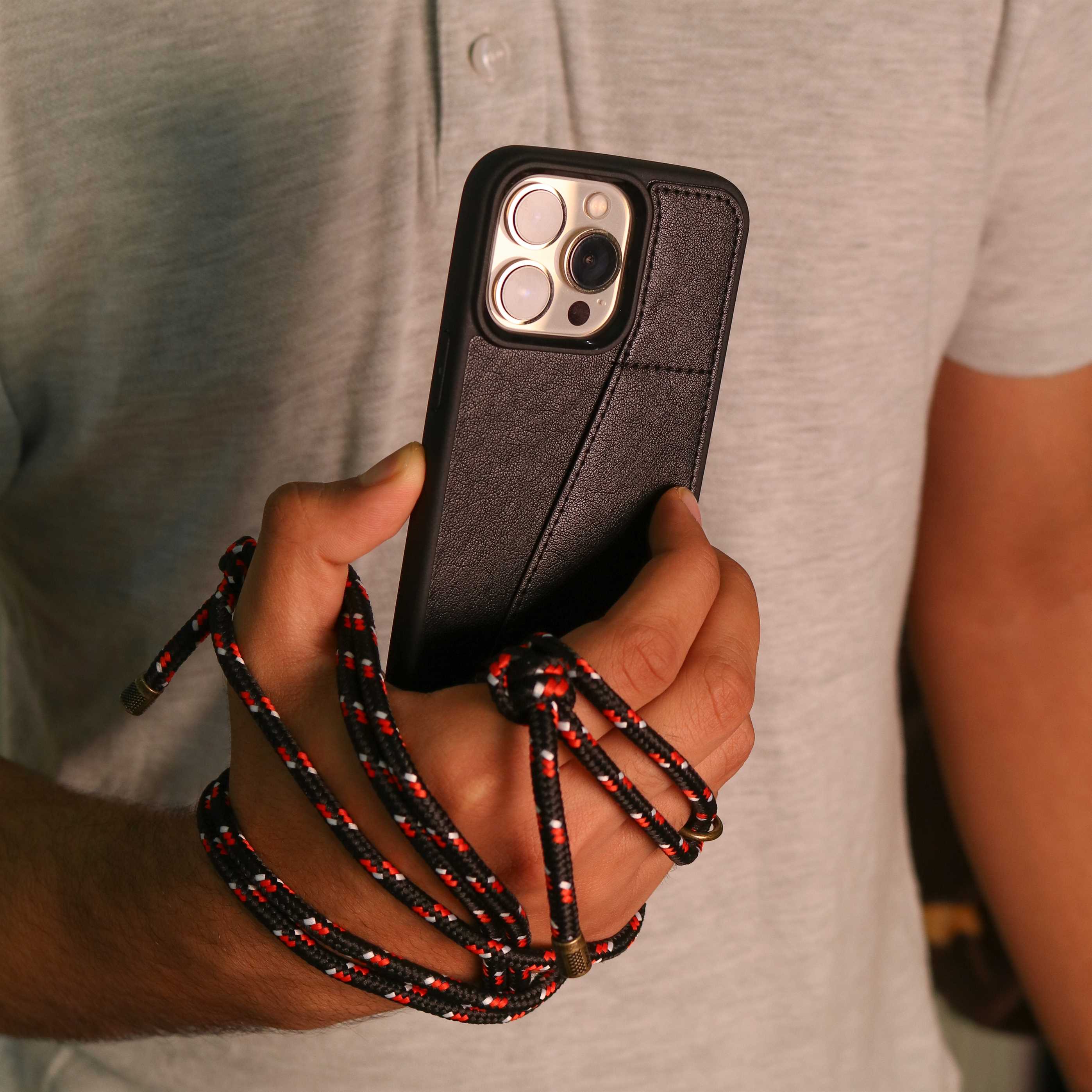 Torrii KOALA Case for iPhone 12 Pro MAX- Black - كفر حماية عالية مع محفظة للبطاقات وخيط علاقة - توري