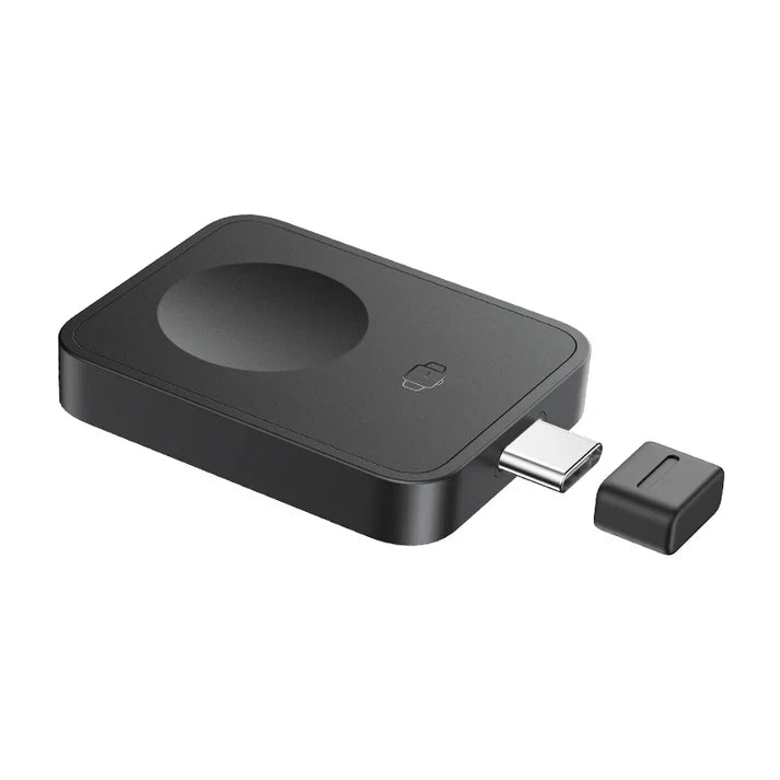 Baseus MagPro Magnetic Wireless Charger for E-Watch 2.5W – Black [D] شاحن ابل واتش - ماغ سيف وايرلس بقوة 2.5 واط - خاصية الشحن السريع - كفالة 12 شهر