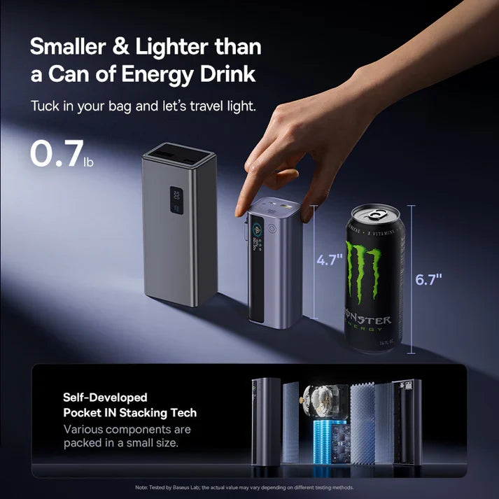 Baseus EnerGeek GR11 Power Bank with Retractable Cable 10000mAh 100W