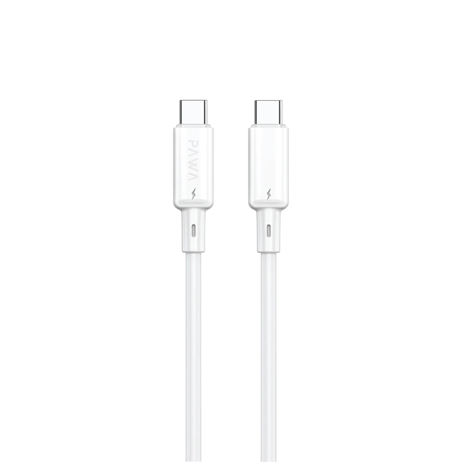 PAWA 3A USB-C TO USB-C Quick Charging PVC Cable PW122 - White