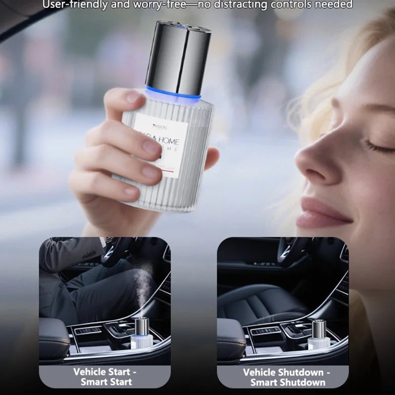 YESIDO VC16 Smart Car Fragrance Diffuser Type C Rechargeable 5 Modes Automatic Air Freshener