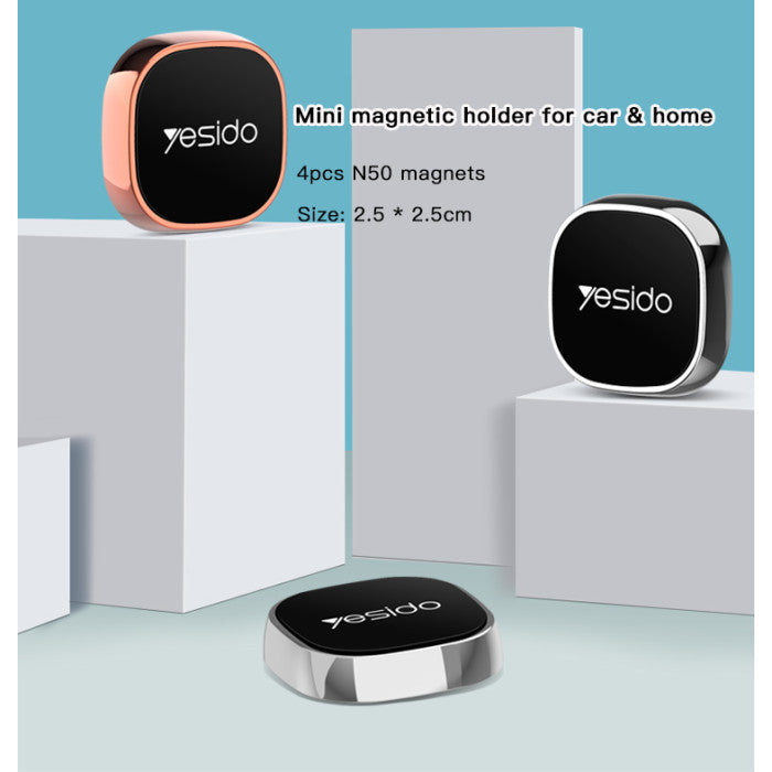 Yesido C81 Dashboard Magnetic Phone Holder | Support Stand Smart Wall Dashboard For Car - ستاند سيارة مغناطيس - صغير الحجم