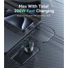 Yesido Y59 Dual 200W PD Car Charger - شاحن سيارة - سرعة شاحن خارقة - باوا  - منفذ يو اس بي + 2 تايب سي  - قوة 200 واط - كفالة 12 شهر