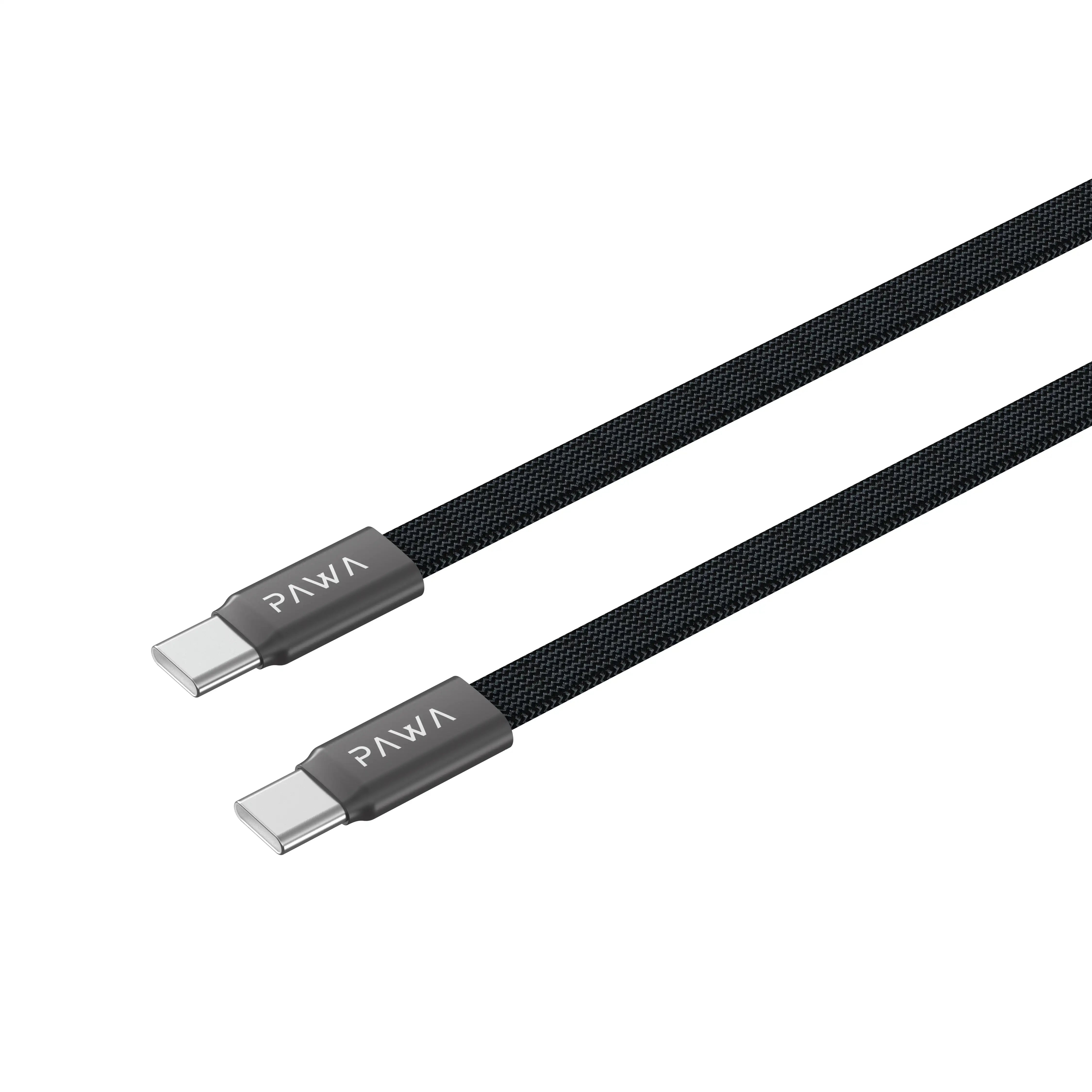 PAWA Ignitesync Typec To Typec Magnetic Braided Cable - 240W - Black