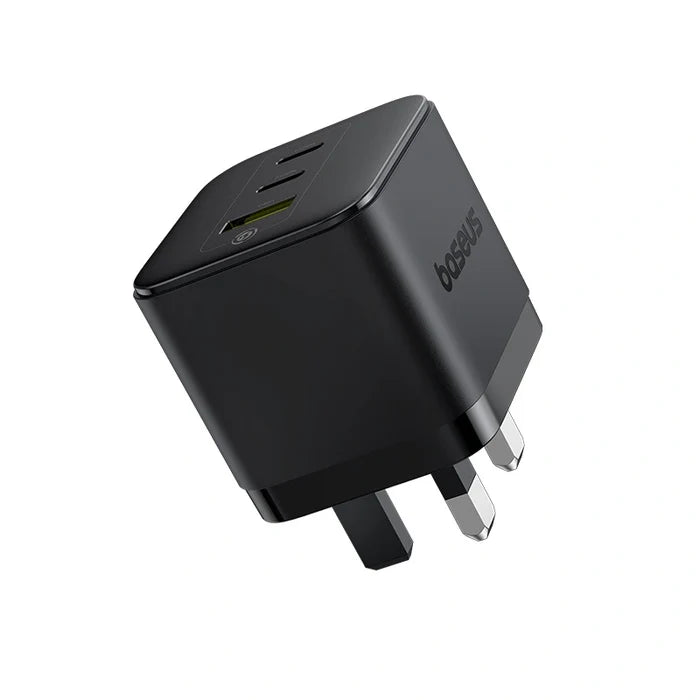 شاحن Baseus Palm 65W 2C+U السريع – أسود (المملكة المتحدة)
