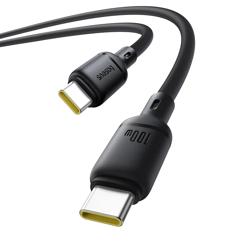 Baseus Silky Fast Charging Cable USB-C to USB-C 100W 1m - Cluster Black