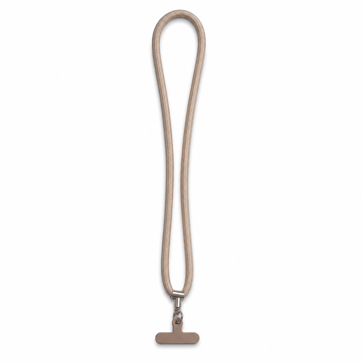 Lanyard / With Clear Case - Taupe Beige