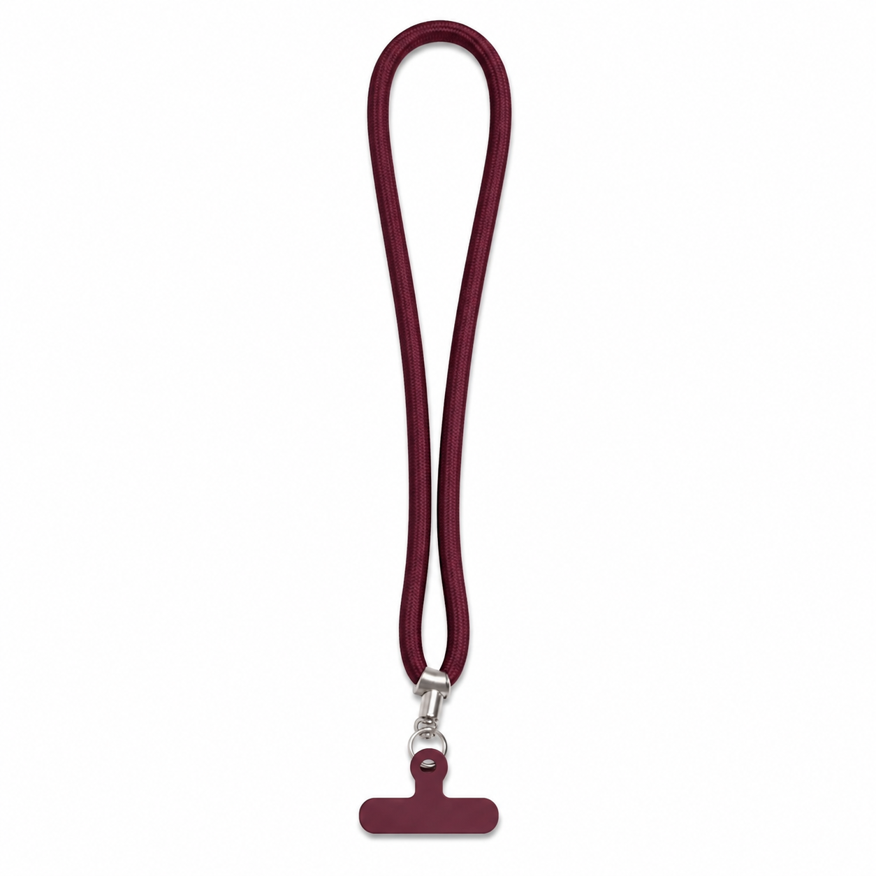 Lanyard / With Clear Case - Burgundy