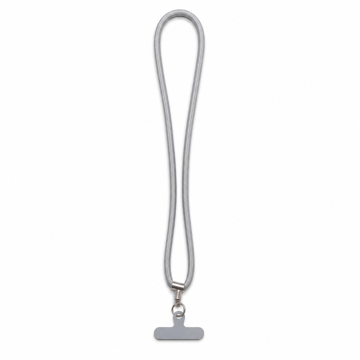 Lanyard / With Clear Case - Light Gray