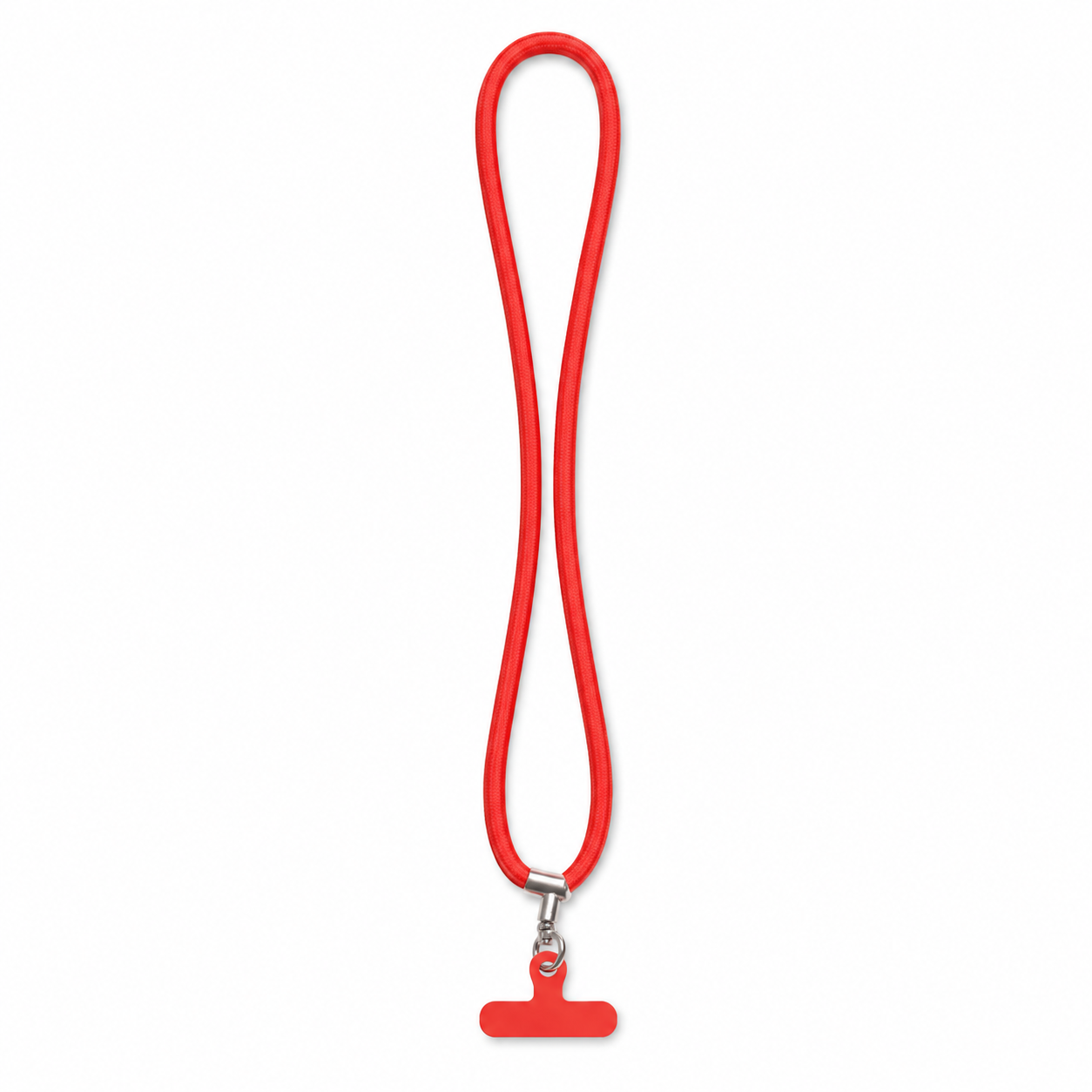 Lanyard / With Clear Case - Coral Red