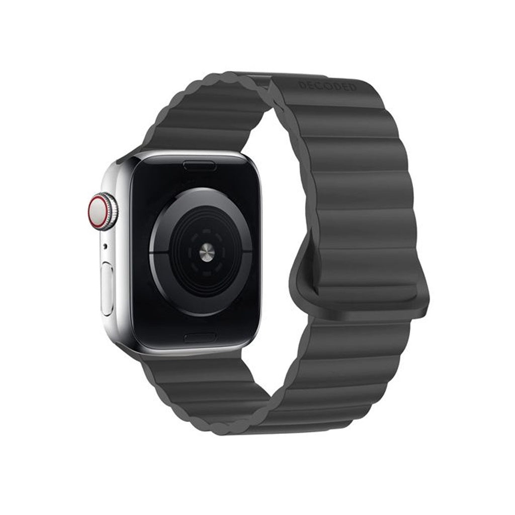 Decoded Silicone Magnet Traction Loop Strap Lite for AppleWatch (Black) 49/46/45/44/42mm