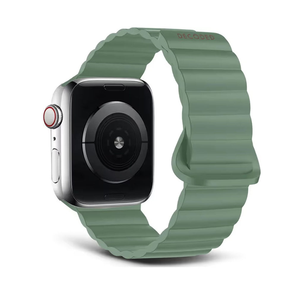 Decoded Silicone Magnet Traction Loop Strap Lite for AppleWatch (Sage Leaf Green) 49/46/45/44/42mm