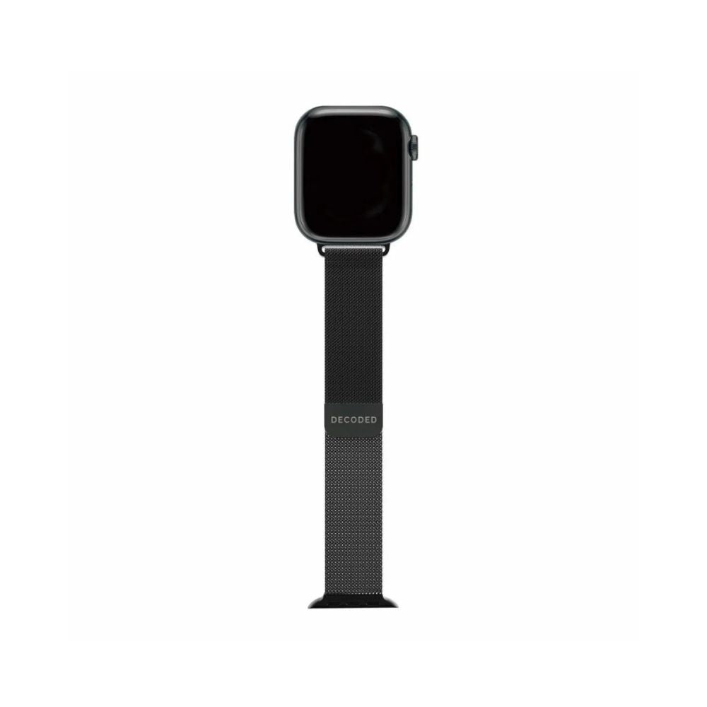 Decoded Milan Traction Strap for Apple Watch 45mm (Black) 49/46/45/44/42mm [C] - سير ساعة ابل