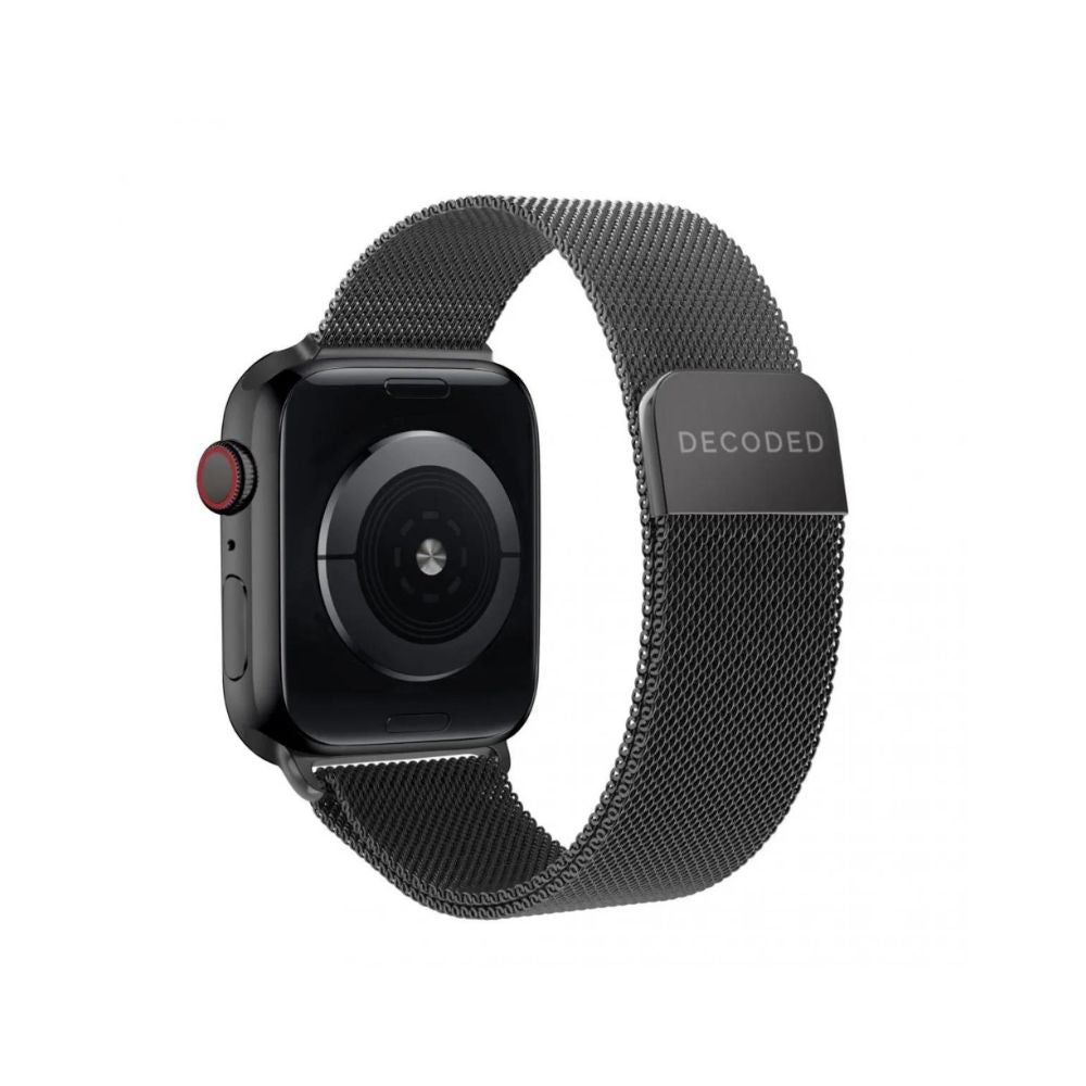 Decoded Milan Traction Strap for Apple Watch 45mm (Black) 49/46/45/44/42mm [C] - سير ساعة ابل