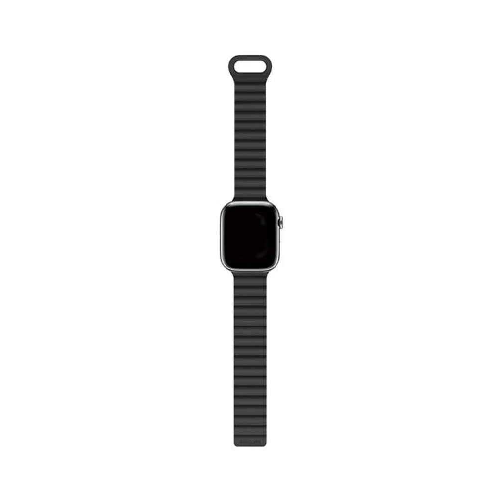 Decoded Silicone Magnet Traction Loop Strap Lite for AppleWatch (Black) 49/46/45/44/42mm