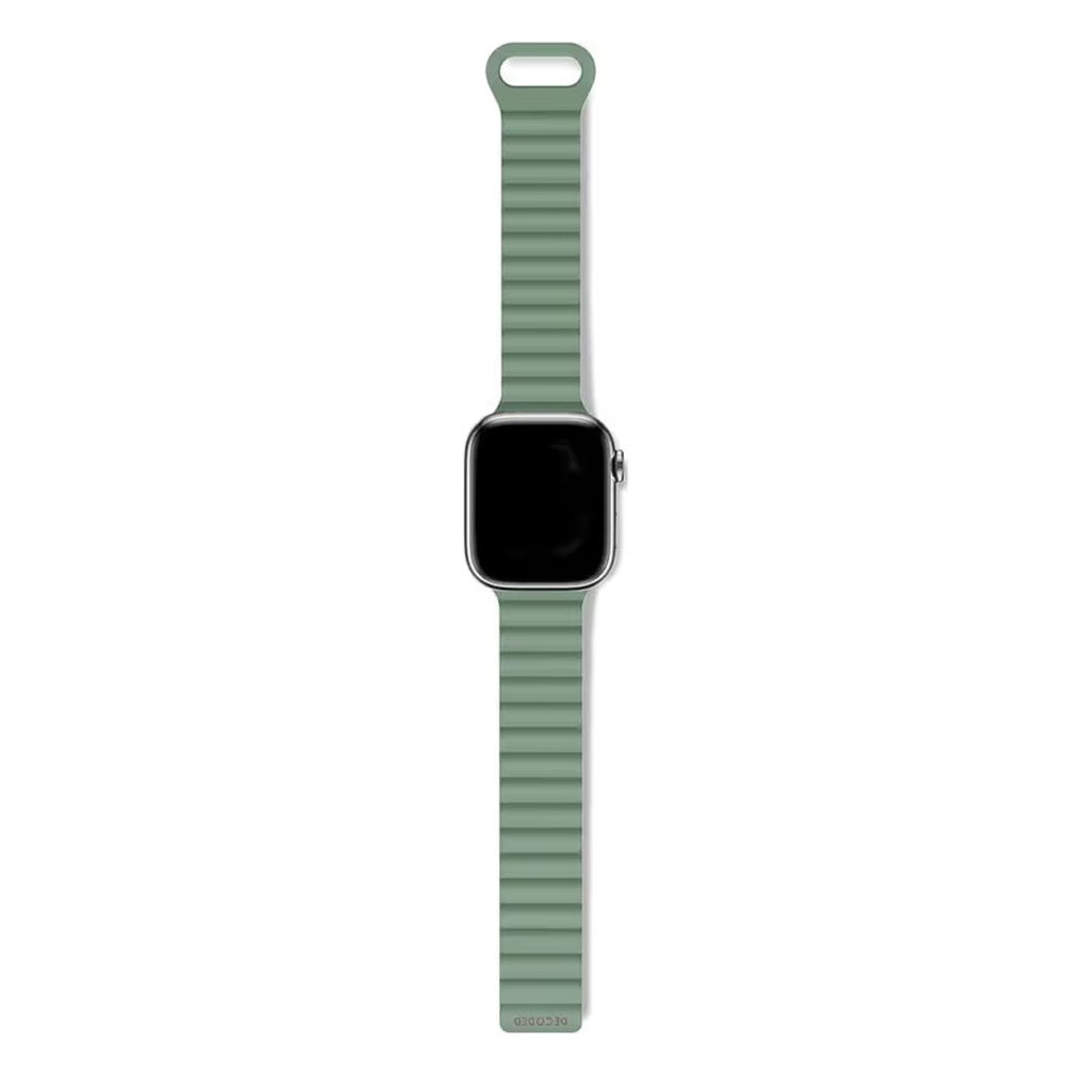 Decoded Silicone Magnet Traction Loop Strap Lite for AppleWatch (Sage Leaf Green) 49/46/45/44/42mm