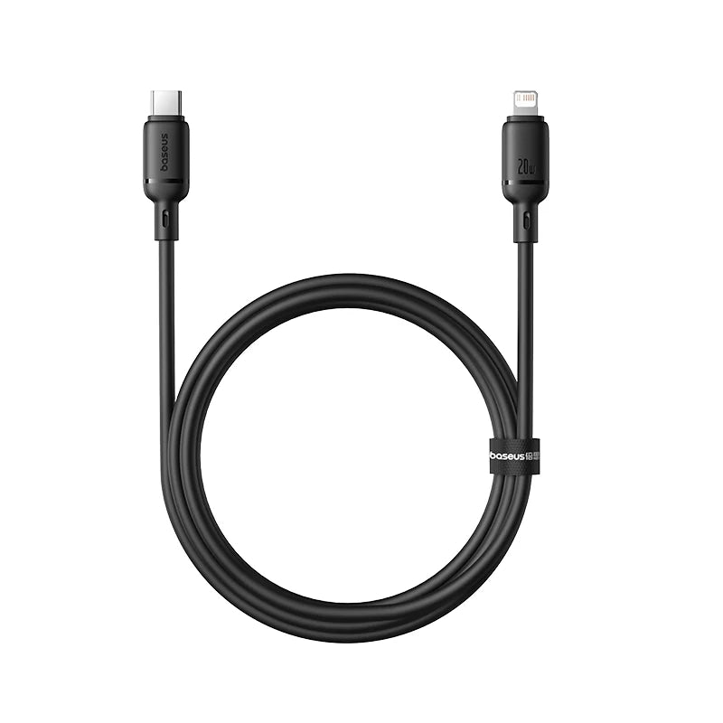 Baseus Silky Series Fast Charging Cable USB-C to iP 20W 2m - Cluster Black