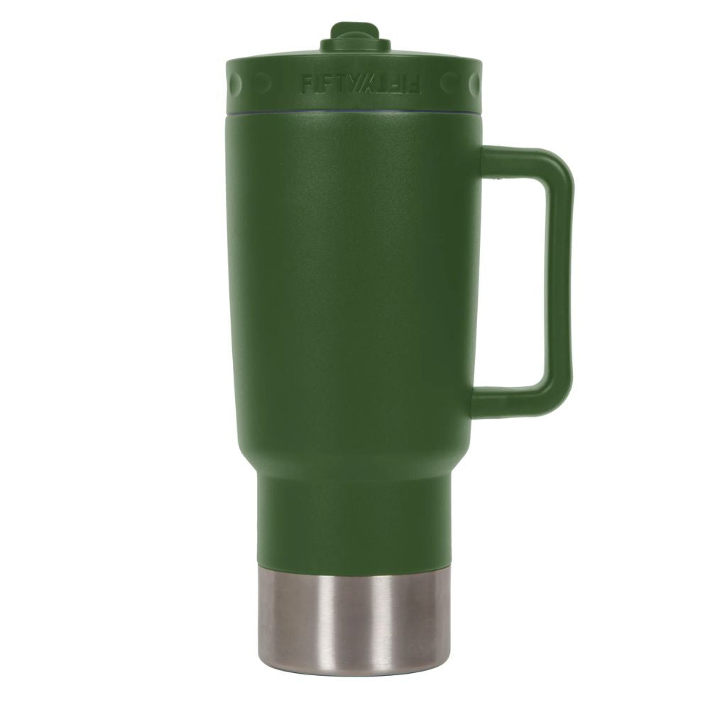 Fifty Fifty Insulated Mug 887ML (Deep Woods) [C] - مطارة حافظة للحرارة + عود + مسكه