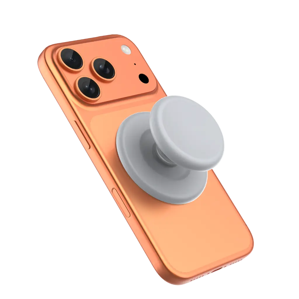 Green Lion Mag Pop Magnetic Phone Grip - Grey - مسكة دائرية - ستاند - خاصية الماغ سيف