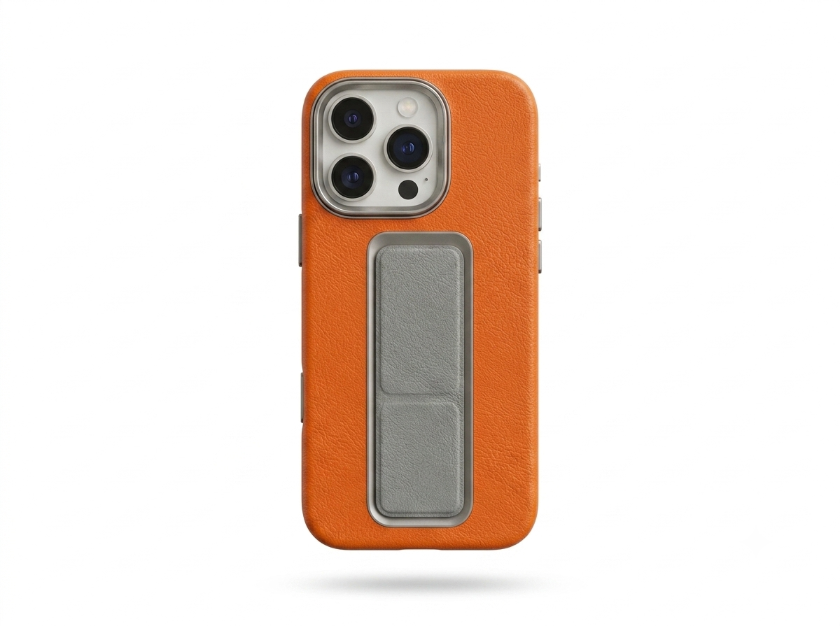 Grip with Case and Grip Horizontal, Vertical and Magnetic Stand Orang