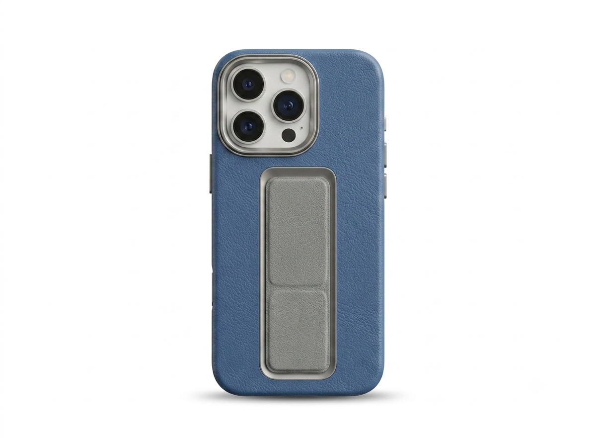 Grip with Case and Grip Horizontal, Vertical and Magnetic Stand Blue