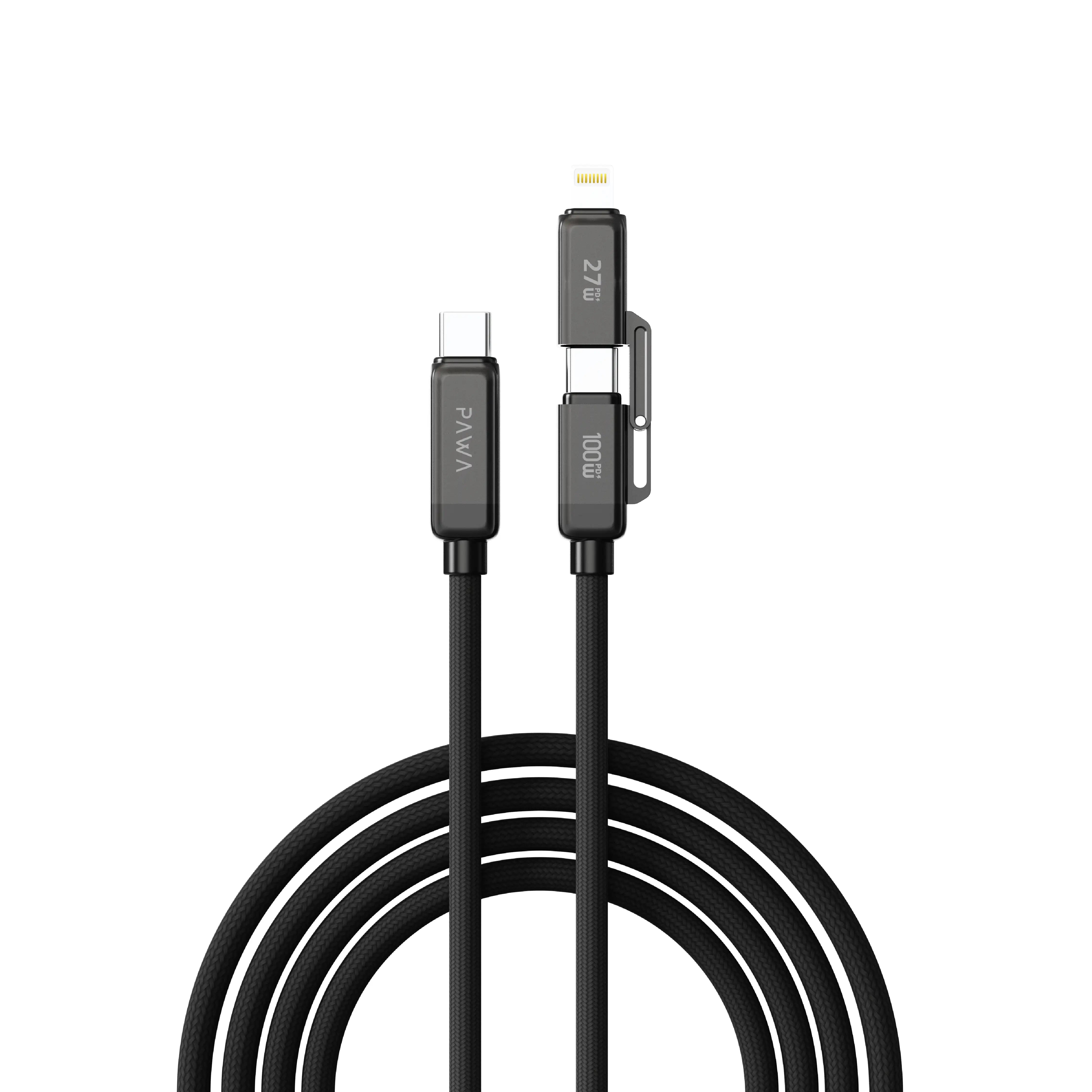 PAWA Dualpulse Typec + Lightning 2in1 Braided Cable