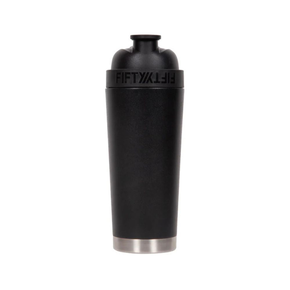 Fifty Fifty Vacuum Insulated Shaker Bottle 750ML (Matte Black) - مطارة حافظة للحرارة