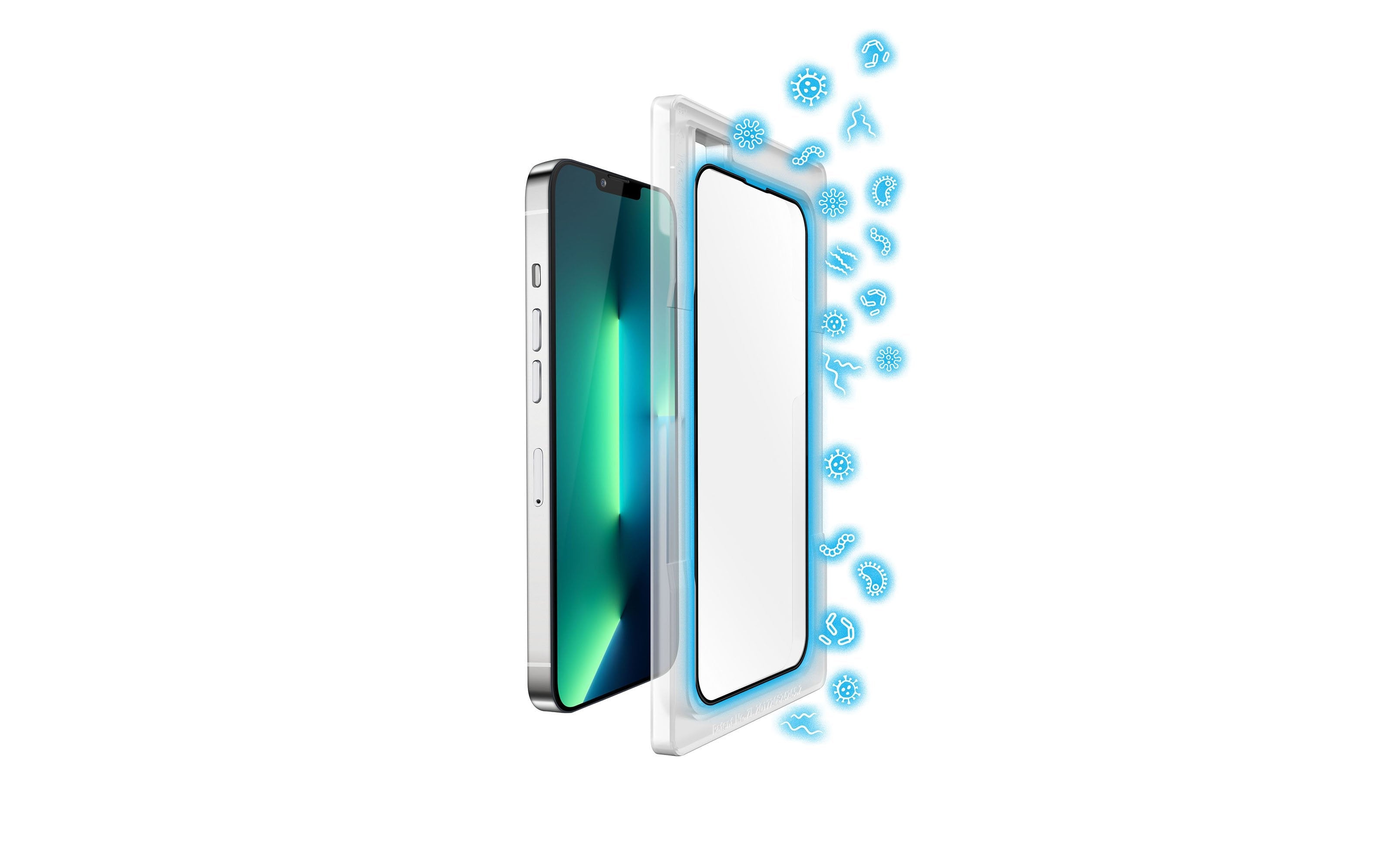 Torrii BODYGLASS Screen Protector Anti-bacterial Coating for iPhone 12/12 Pro/12 Pro MAX - Full Coverage - حماية شاشة شفافة لجميع اطراف الجهاز - توري - مقاومة للخدش والبكتيريا