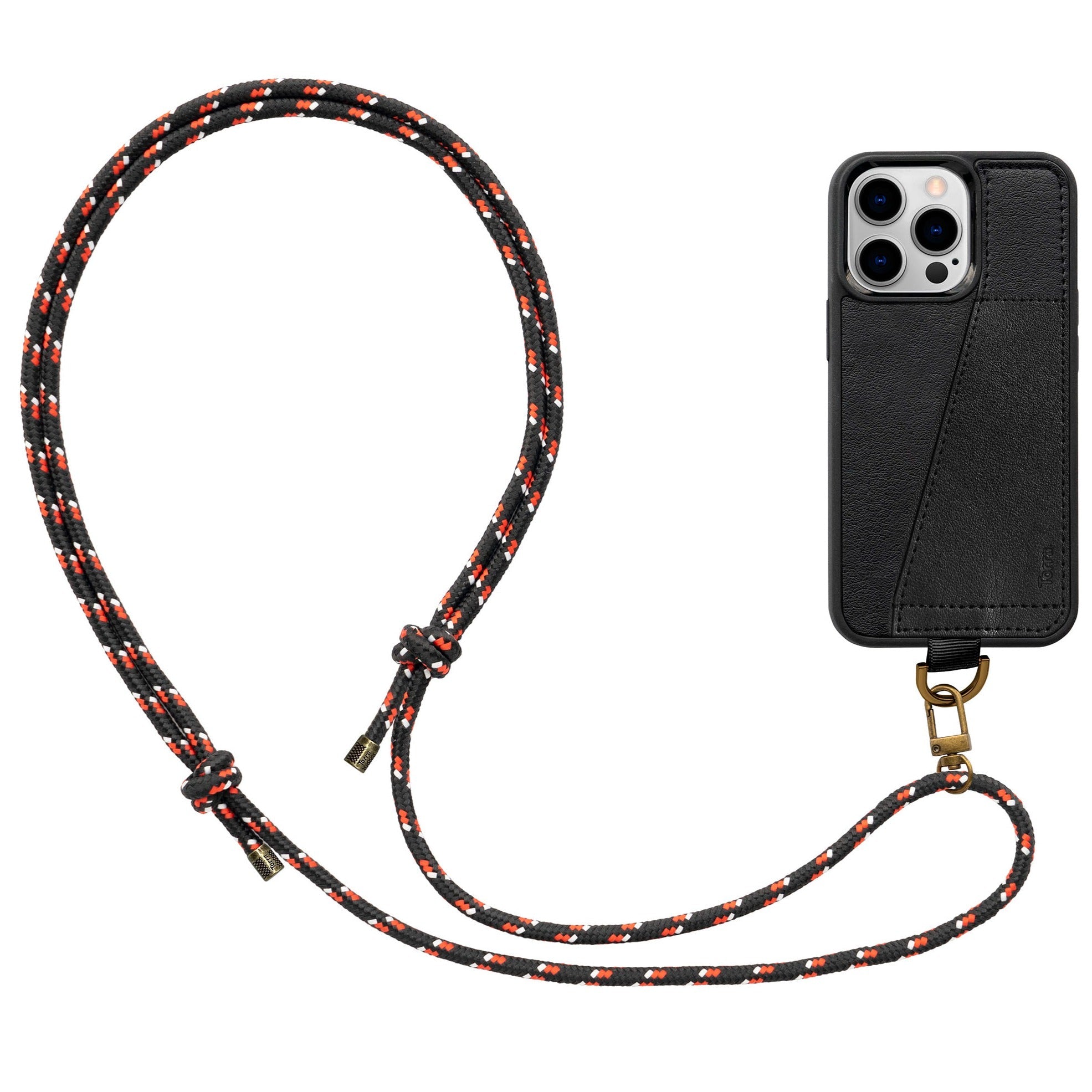 Torrii KOALA Case for iPhone 12 Pro MAX- Black - كفر حماية عالية مع محفظة للبطاقات وخيط علاقة - توري