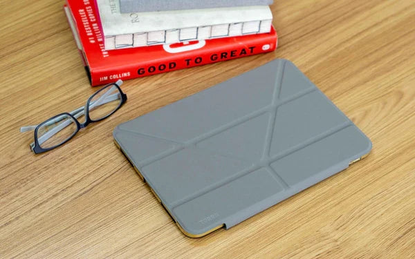 Torrii Torero iPad 11 (A16) & iPad 10.9 (10th Gen) Wallet Case - Gray [B] - كفر ايباد حماية عاليه