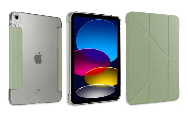 Torrii Torero iPad 11 (A16) & iPad 10.9 (10th Gen) Wallet Case - Light Green [B] - كفر ايباد حماية عاليه