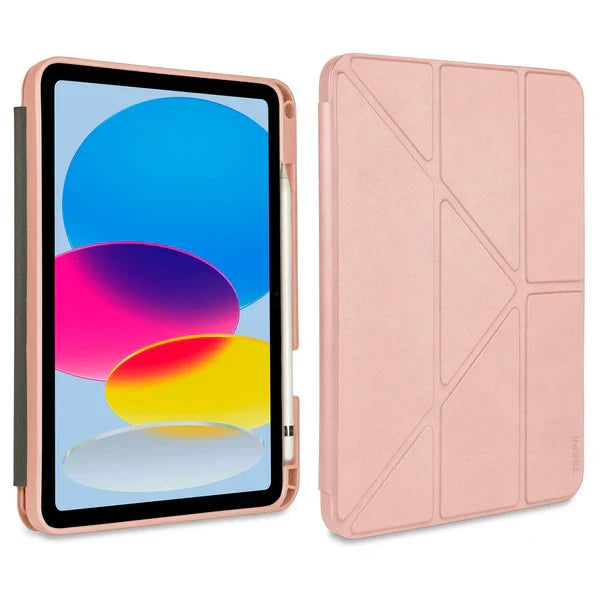 Torrii Torrio Plus iPad 11 (A16) & iPad 10.9 (10th Gen) Wallet Case - Pink [B] - كفر ايباد حماية عاليه
