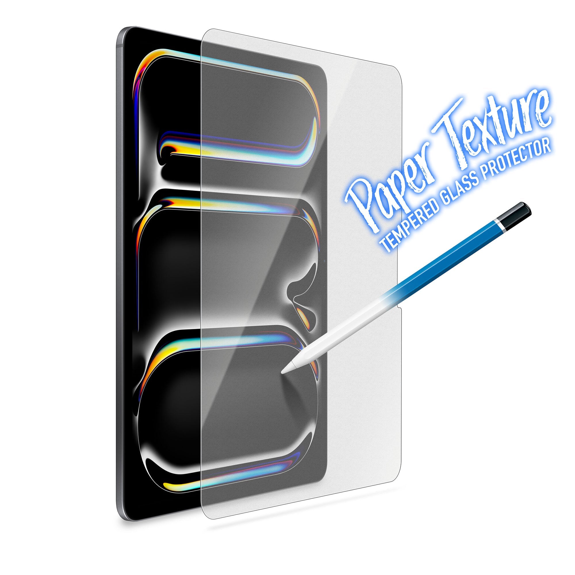Torrii Bodyglass Paper Texture Glass Screen Protector for iPad - توري حماية شاشة زجاج تشبه ملمس الورق للأيباد - شفاف