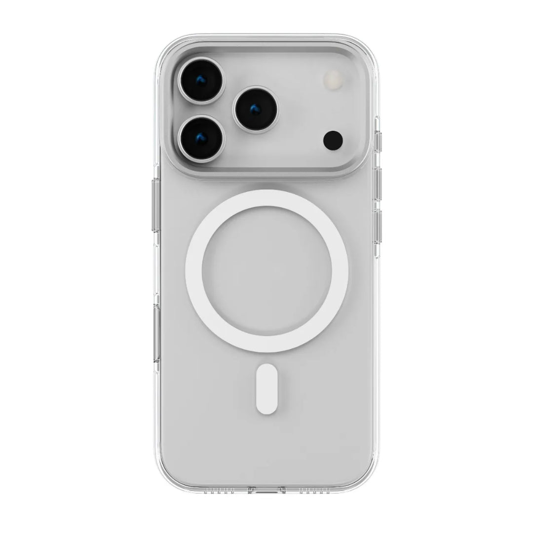 Levelo Allure PC Hard Case - for iPhone 17 - Transparent [O] - كفر حماية عالية - ماغ سيف - ايفون 17 برو / 17 بروماكس - ليفيلو - مقاوم للصدمات - شفاف