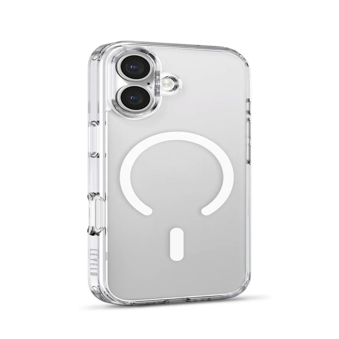 Levelo MagSafe Clara Case - for iPhone 17 - Crystal Clear [O] - كفر حماية عالية - ماغ سيف - سلسلة ايفون 17 - ليفيلو - شفاف