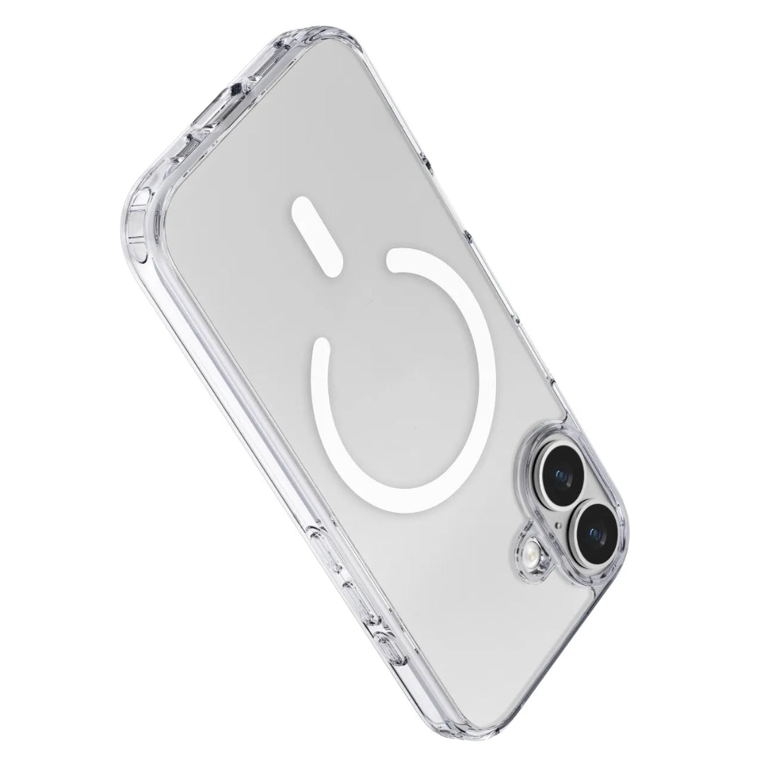 Levelo MagSafe Clara Case - for iPhone 17 - Crystal Clear [O] - كفر حماية عالية - ماغ سيف - سلسلة ايفون 17 - ليفيلو - شفاف