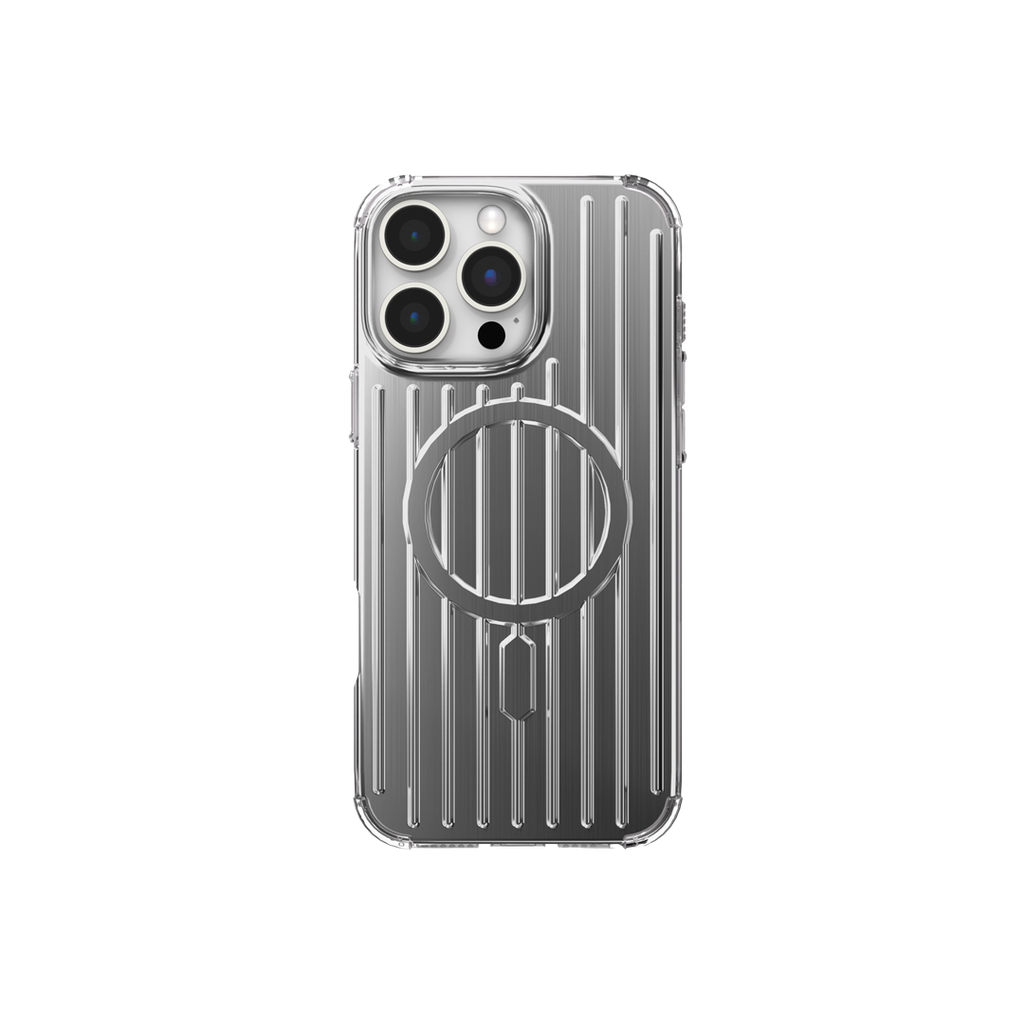 Levelo Cabin MagSafe Case for Apple iPhone 16 Pro  - Silver - كفر حماية عالية - ليفيلو - ماغ سيف