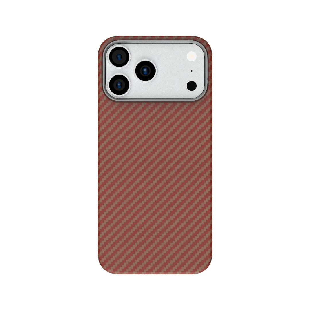 Levelo Sergei 1500D Aramid Fiber Case For iPhone 17 Pro/ProMax - Sunset [O] -  كفر حماية عالية - ليفيلو - فايبر - مقاوم للصدمات - ايفون 17 برو / 17 بروماكس - ماغ سيف