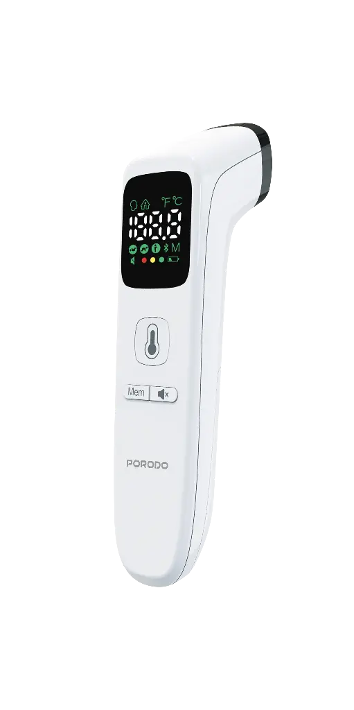 Porodo LiveOn - MULTI-MODE THERMOMETER LED Display - White