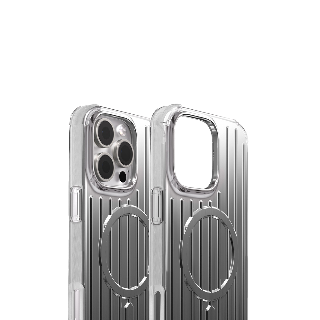 Levelo Cabin MagSafe Case for Apple iPhone 16 Pro  - Silver - كفر حماية عالية - ليفيلو - ماغ سيف