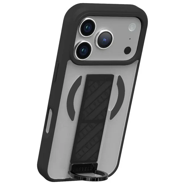 Levelo Morphix Clara Grip Case for iPhone 18Pro/Pro Max - Black