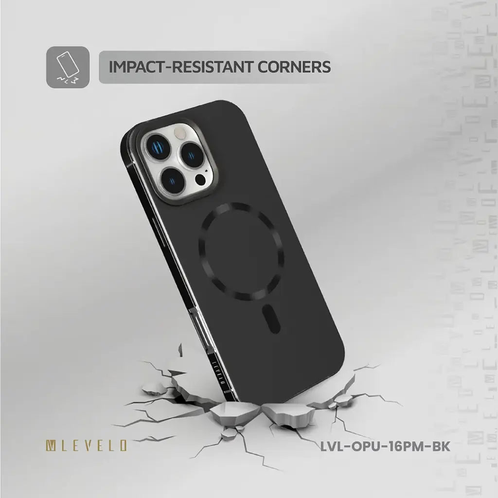 Levelo Fiora MagSafe Liquid Silicone Case With Pattern For iPhone17 Pro / 17 Pro Max [O] كفر حماية عالية - ليفلو - ماق سيف