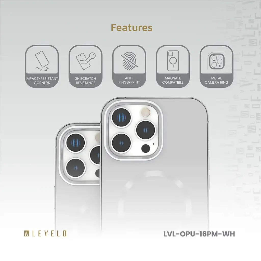 Levelo Fiora MagSafe Liquid Silicone Case With Pattern For iPhone17 Pro / 17 Pro Max [O] كفر حماية عالية - ليفلو - ماق سيف