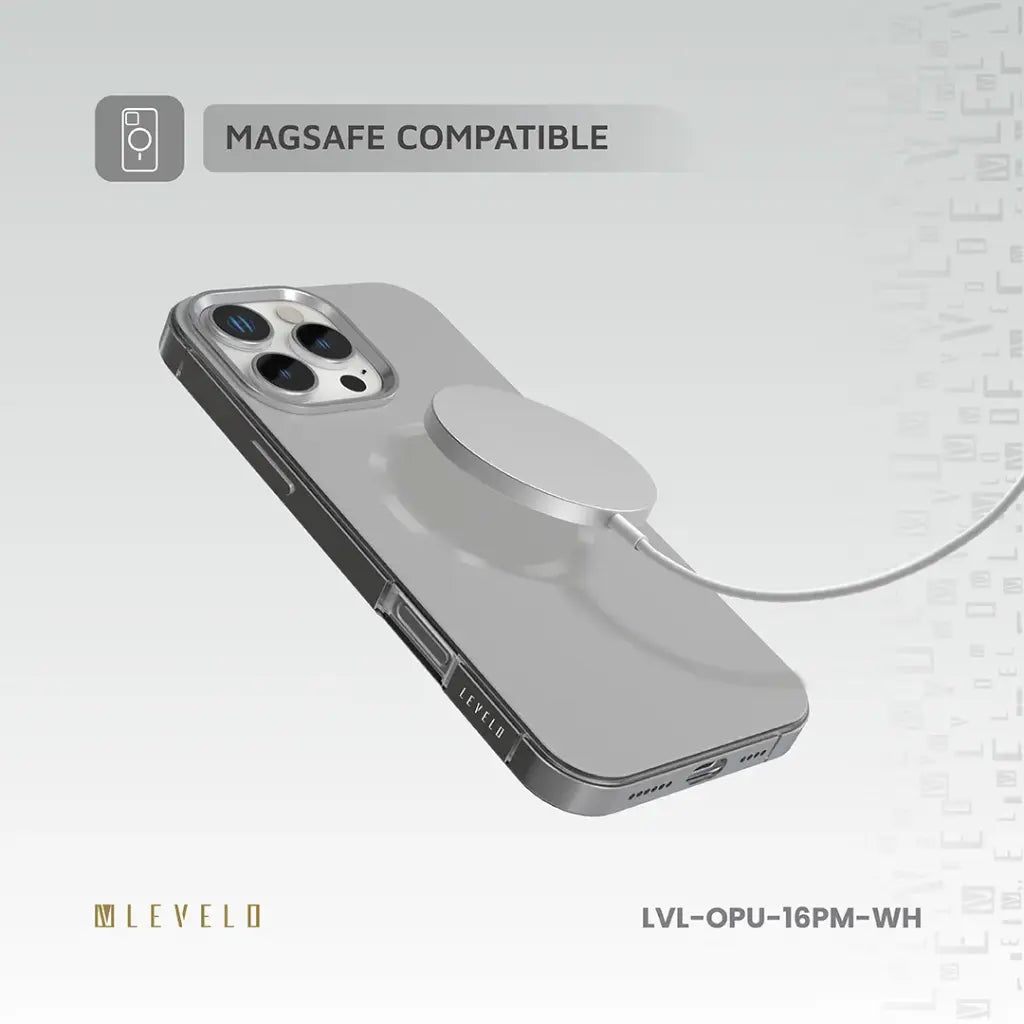 Levelo Fiora MagSafe Liquid Silicone Case With Pattern For iPhone17 Pro / 17 Pro Max [O] كفر حماية عالية - ليفلو - ماق سيف