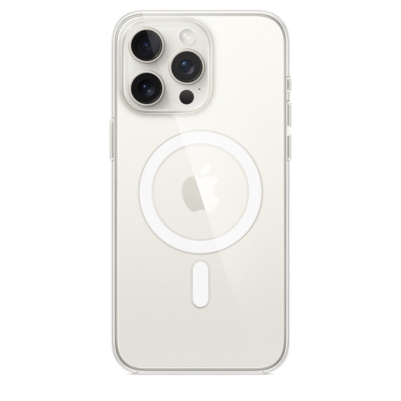 Clear Case with MagSafe - White - كفر ايفون مع ماغ سيف - شفاف